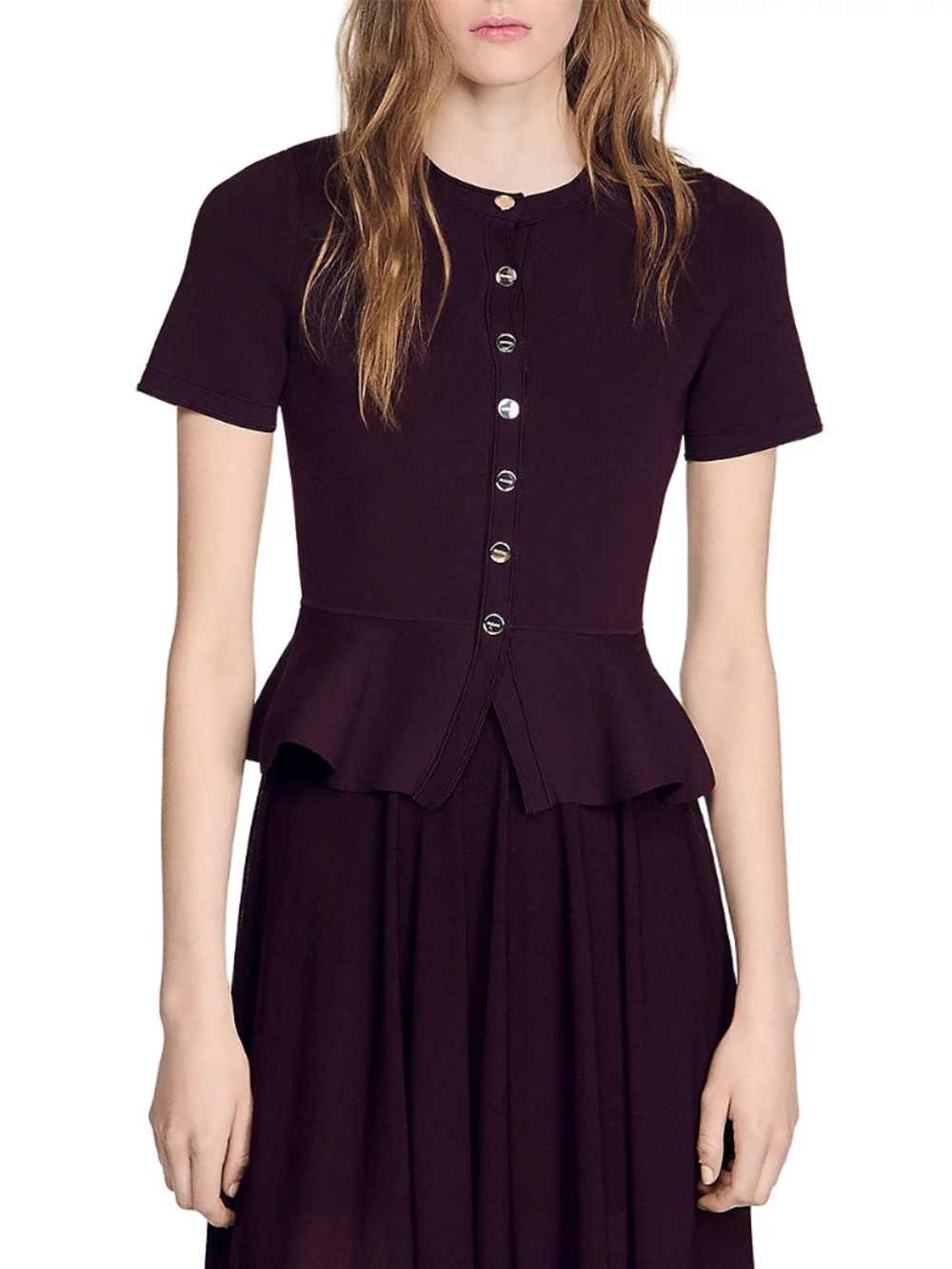 Judith Peplum Knit  Dress - Picture 2 of 8